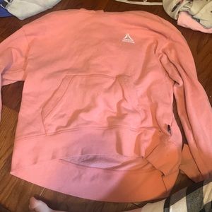 kids pink reebok hoodie